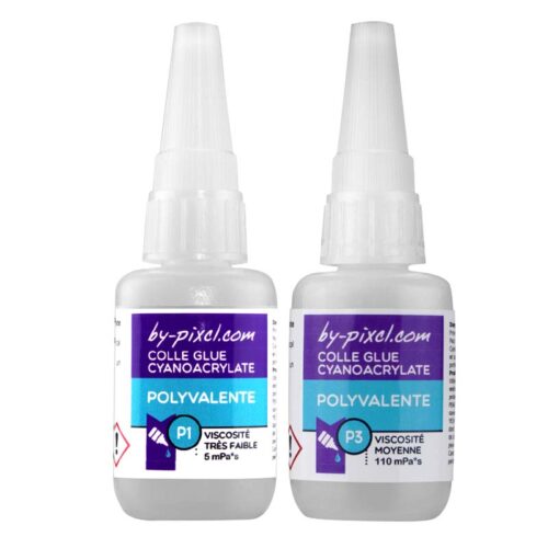 colle glue polyvalente p1 et p3 en 20gr, photo du devant du produit